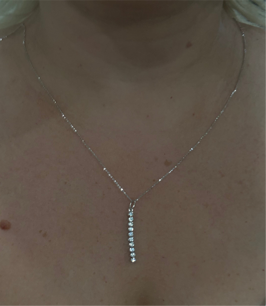 Cadena oro blanco